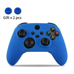 Puha szilikon tok Xbox Series X/S kontrollerhez, védőburkolat, gamepad tartozékok, hüvelykujj markolatok, joystick borítás