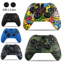 Puha szilikon tok Xbox Series X/S kontrollerhez, védőburkolat, gamepad tartozékok, hüvelykujj markolatok, joystick borítás