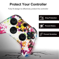 Puha szilikon tok Xbox Series X/S kontrollerhez, védőburkolat, gamepad tartozékok, hüvelykujj markolatok, joystick borítás