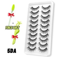 GROINNEYA 5/10 Pairs 3D Faux Mink Lashes Bolyhos Puha Folyos Természetes hosszú Műszempillák Göndör szempillák nagykereskedelmi 