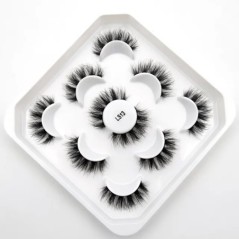 10 Pár szempilla Természetes hosszú 3D Mink Lashes Bolyhos Volumen Mink Műszempillák Cruelty Free Wispy Lashes Smink Cilios Q01