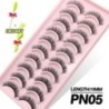 GROINNEYA 5/10 Pairs 3D Faux Mink Lashes Bolyhos Puha Full Thick Wispy Természetes hosszú műszempillák Göndör szempillák nagyker