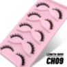 GROINNEYA 5/10 Pairs 3D Faux Mink Lashes Bolyhos Puha Full Thick Wispy Természetes hosszú műszempillák Göndör szempillák nagyker