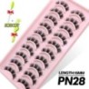 GROINNEYA 5/10 Pairs 3D Faux Mink Lashes Bolyhos Puha Full Thick Wispy Természetes hosszú műszempillák Göndör szempillák nagyker