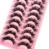 10 pár Mink Eyelashes Invisible Band Lash Extension Természetes műszempilla Cross Cluster Fairy 3D Faux Big Eye Long Fake Lashe