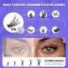 GROINNEYA Cluster Lashes Természetes szempilla hosszabbító Volumen Individual Lashes Mixed Tray Faux Mink Lashes Cilias Smink