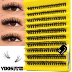 GROINNEYA Cluster Lashes Természetes szempilla hosszabbító Volumen Individual Lashes Mixed Tray Faux Mink Lashes Cilias Smink