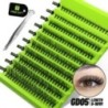 GROINNEYA Cluster Lashes Természetes szempilla hosszabbító Volumen Individual Lashes Mixed Tray Faux Mink Lashes Cilias Smink