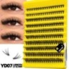 GROINNEYA Cluster Lashes Természetes szempilla hosszabbító Volumen Individual Lashes Mixed Tray Faux Mink Lashes Cilias Smink