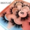 Új 5 pár 3D Mink Lashes Natural Mink műszempillák drámai volumenű műszempilla műszempilla hosszabbító faux Cils nagykereskedelmi