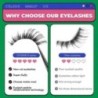 GROINNEYA 5 pár Cat Eye Lashes Faux Mink Eyelashes Clear Band Lashes Natural Look Wispy Mink Eyelashes Full Strip Lashes