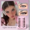 GROINNEYA Cat Eye Lashes Faux Mink szempillák Szárnyas végű Szem Megnyújtott Szempilla Műszempillák Puha Természetes, hosszú, te