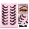 GROINNEYA Cat Eye Lashes Faux Mink szempillák Szárnyas végű Szem Megnyújtott Szempilla Műszempillák Puha Természetes, hosszú, te