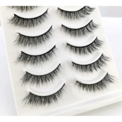 Új 10 pár 3D Faux Mink Lashes Bolyhos Puha Wispy Természetes hosszú műszempillák Göndör szempillák nagykereskedés Újrahasználhat