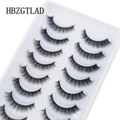 Új 10 pár 3D Faux Mink Lashes Bolyhos Puha Wispy Természetes hosszú műszempillák Göndör szempillák nagykereskedés Újrahasználhat