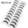 Új 10 pár 3D Faux Mink Lashes Bolyhos Puha Wispy Természetes hosszú műszempillák Göndör szempillák nagykereskedés Újrahasználhat