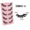 GROINNEYA Macskaszem szempillák 3D természetes műszempillák bolyhos puha kereszt 5 pár Manga Lashes Wispy természetes szempilla 