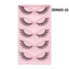 GROINNEYA Macskaszem szempillák 3D természetes műszempillák bolyhos puha kereszt 5 pár Manga Lashes Wispy természetes szempilla 