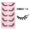 GROINNEYA Macskaszem szempillák 3D természetes műszempillák bolyhos puha kereszt 5 pár Manga Lashes Wispy természetes szempilla 