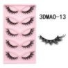 GROINNEYA Macskaszem szempillák 3D természetes műszempillák bolyhos puha kereszt 5 pár Manga Lashes Wispy természetes szempilla 