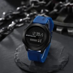 POSHI Sport Watch for Man Luxus digitális karóra Stopperóra világító Date Week eredeti vízálló órával ingyenes szállítás