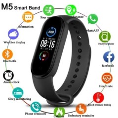 M5 Smart Watch színes képernyő Lépésszámlálás Multi Sport mód Üzenet Emlékeztető Fényképezés Zene Távirányító Smart Band