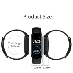 M5 Smart Watch színes képernyő Lépésszámlálás Multi Sport mód Üzenet Emlékeztető Fényképezés Zene Távirányító Smart Band