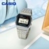 Casio Retro digitális férfi karóra üzleti kis ezüst arany óra sorozat kis négyzet alakú óra többfunkciós dátum stopper