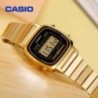 Casio Retro digitális férfi karóra üzleti kis ezüst arany óra sorozat kis négyzet alakú óra többfunkciós dátum stopper