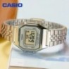 Casio Retro digitális férfi karóra üzleti kis ezüst arany óra sorozat kis négyzet alakú óra többfunkciós dátum stopper