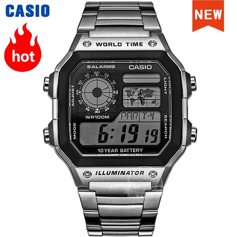 Casio óra Explosion óra férfi szett luxus LED katonai digitális karóra sport kvarc férfi karóra relogio masculinoAE-1200WHD-1A