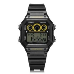 Casio AE-1300WH AE-1200WH kis blokkos digitális kijelzős elektromos óra férfi vízálló aktivizmus óra többfunkciós stopper