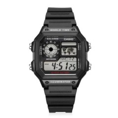 Casio AE-1300WH AE-1200WH kis blokkos digitális kijelzős elektromos óra férfi vízálló aktivizmus óra többfunkciós stopper