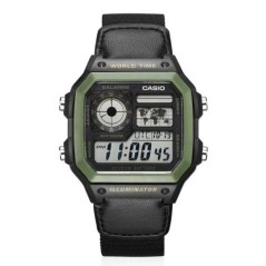 Casio AE-1300WH AE-1200WH kis blokkos digitális kijelzős elektromos óra férfi vízálló aktivizmus óra többfunkciós stopper