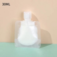 30/50/100 ml-es újratölthető csomagolótasakok Utazási Alapanyagok Lotion Kozmetika Sampon Tusfürdő Hordozható táskák Smink Folya