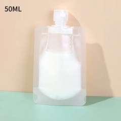 30/50/100 ml-es újratölthető csomagolótasakok Utazási Alapanyagok Lotion Kozmetika Sampon Tusfürdő Hordozható táskák Smink Folya