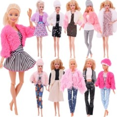 Barbie baba ruhák baba ruha divatos ruhák ing alkalmi viselet szoknya Barbie-hoz és 1/6 BJD Blythe baba ruhák baba kiegészítők