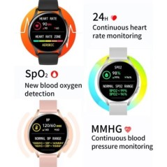 Új SmartWatch 5 Férfi Full Touch Vérnyomás Vér Oxigén Bluetooth Hívás Sport Okosóra Férfi Női IOS Androidhoz