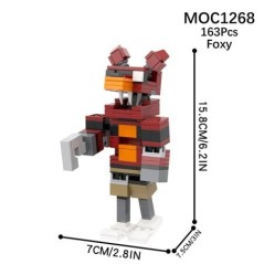 MOOXI Horror Game Set MOC Bricks Filmjelenetek Medve Akciófigurák Építőkövek Gyerekeknek Oktatójátékok Gyermekeknek Születésnapi