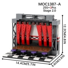 MOOXI Horror Game Set MOC Bricks Filmjelenetek Medve Akciófigurák Építőkövek Gyerekeknek Oktatójátékok Gyermekeknek Születésnapi