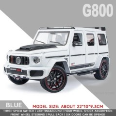 1:24 Mercedes Benz BRABUS G800 High Simulation Diecast Fémötvözet Modell autó Hang Fény Visszahúzás Gyűjtemény Játék ajándék