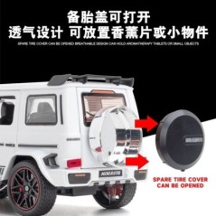 1:24 Mercedes Benz BRABUS G800 High Simulation Diecast Fémötvözet Modell autó Hang Fény Visszahúzás Gyűjtemény Játék ajándék