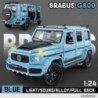 1:24 Mercedes Benz BRABUS G800 High Simulation Diecast Fémötvözet Modell autó Hang Fény Visszahúzható Gyűjtemény Gyerekjáték Ajá