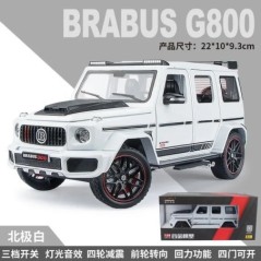 1:24 Mercedes Benz BRABUS G800 High Simulation Diecast Fémötvözet Modell autó Hang Fény Visszahúzható Gyűjtemény Gyerekjáték Ajá