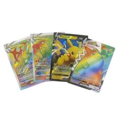 6/12db Pokemon kártya GX VMax túlméretezett kártya Charizard Pikachu Ritka Gyűjtemény Battle Trainer Fiúk Karácsonyi ajándékok