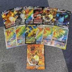 6/12db Pokemon kártya GX VMax túlméretezett kártya Charizard Pikachu Ritka Gyűjtemény Battle Trainer Fiúk Karácsonyi ajándékok