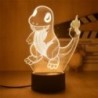 Pokemon Pikachu LED 3D éjszakai fény gyerekeknek játék Anime figurák Kawaii Pikachu éjjeli lámpa gyerekeknek hálószoba dekoráció