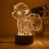 Pokemon Pikachu LED 3D éjszakai fény gyerekeknek játék Anime figurák Kawaii Pikachu éjjeli lámpa gyerekeknek hálószoba dekoráció