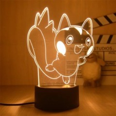 Pokemon Pikachu LED 3D éjszakai fény gyerekeknek játék Anime figurák Kawaii Pikachu éjjeli lámpa gyerekeknek hálószoba dekoráció