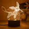 Pokemon Pikachu LED 3D éjszakai fény gyerekeknek játék Anime figurák Kawaii Pikachu éjjeli lámpa gyerekeknek hálószoba dekoráció